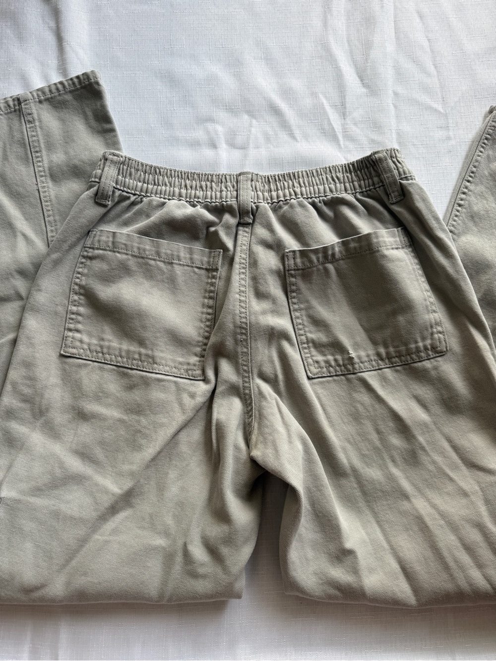 Aéropostale Utility Cargo Pants Tan Beige 100% Cotton Y2K 2000s Size Small - Picture 7 of 8